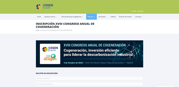XVIII Congreso Anual de Cogeneración