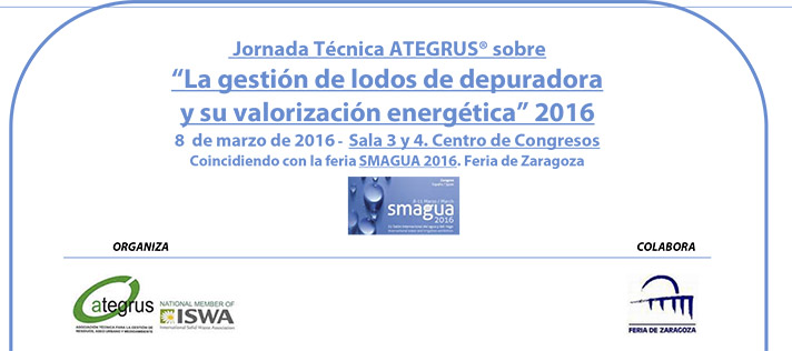 Jornada Técnica “La gestión de lodos de depuradora y su valorización energética” 2016