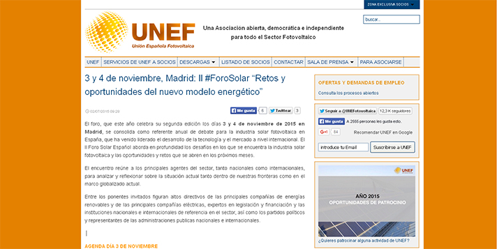 II Foro Solar Español