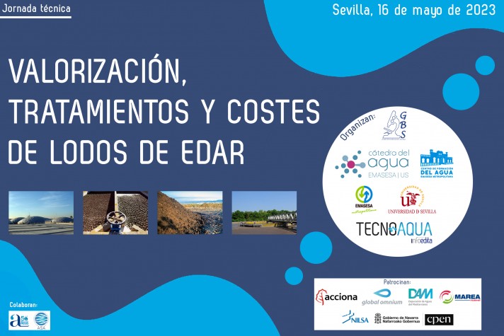 JORNADA TECNOAQUA: Valorización, tratamientos y costes de lodos de EDAR