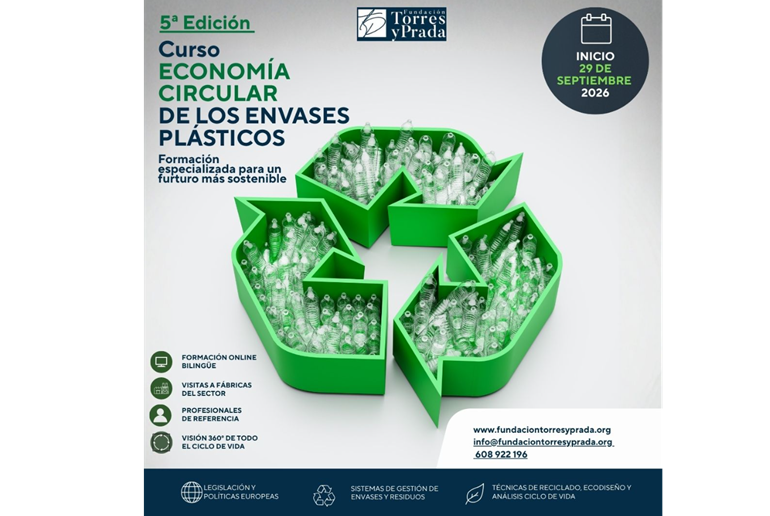 "Curso de Econom&iacute;a Circular de los Envases Pl&aacute;sticos" 5&ordf; Edici&oacute;n/2026-Biling&uuml;e
