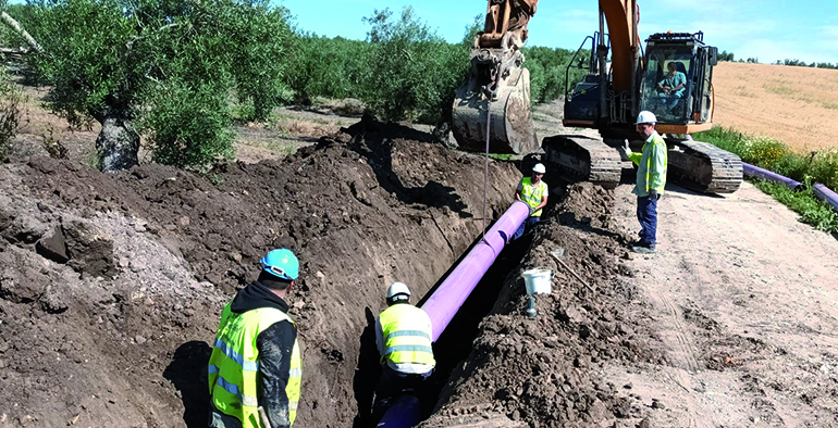 Proyecto de aprovechamiento de aguas regeneradas para riego en la Comunidad de Regantes de Morón de la Frontera
