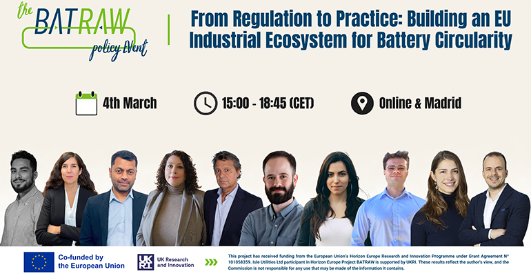 Recyclia impulsa el debate sobre la circularidad industrial de las baterías de vehículo eléctrico en Europa