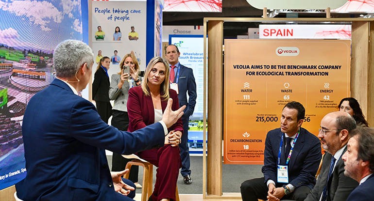 Veolia promueve la seguridad ecológica de las ciudades del futuro en el Smart City Expo World Congress 
