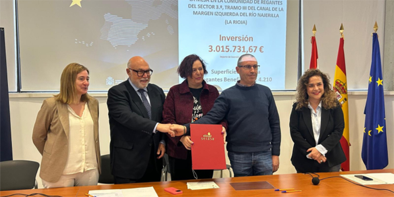 Ministerio de Agricultura, Pesca y Alimentación impulsa nuevas infraestructuras para ahorrar agua y energía en regadíos de La Rioja