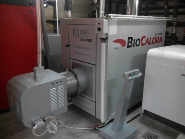 Biocalora Serie 2000 Multifuel de 300 kW instalada en la Casa de Colonias Mas Badó (Barcelona)