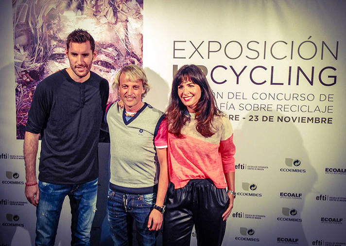 Rudy Fernández, Jesús Calleja y Nuria Roca, en la foto