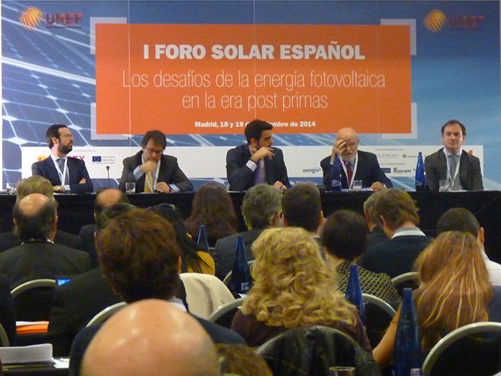 UNEF clausuró el I Foro Solar Español con la participación de 230 asistentes