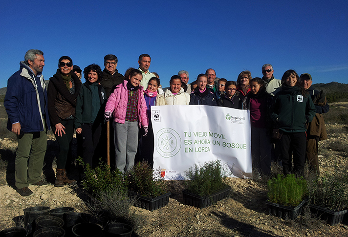 El Plan de reforestación se integra en la campaña “1 árbol x 1 móvil”, de la fundación Tragamóvil