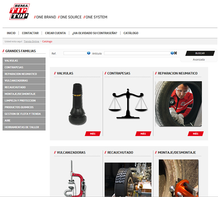 Rema TIP TOP ha inaugurado su nueva web con el nuevo diseño corporativo