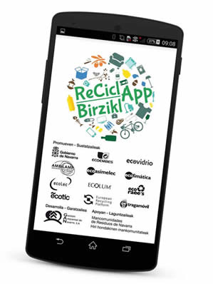 ReciclApp-Birziklapp, aplicación para dispositivos móviles sobre reciclaje de residuos