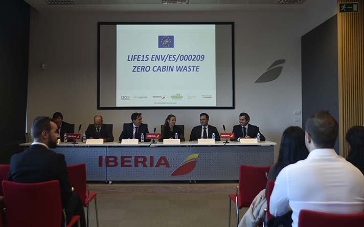 Life + Zero Cabin Waste reúne a Iberia, Ecoembes, Gate Gourmet, Ferrovial Servicios, Biogas Fuel Cell y ESCI-UPF para mejorar el reciclaje de residuos de catering de las compañías aéreas