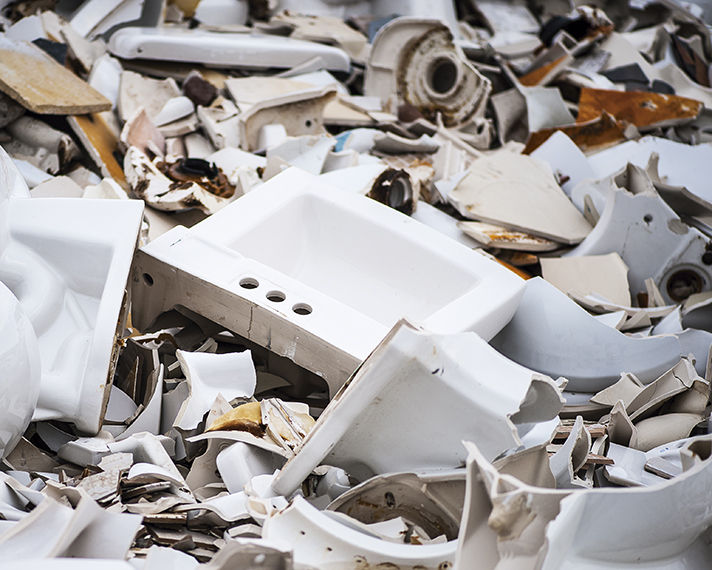 Reciclaje de materiales cerámicos sobrantes en la construcción