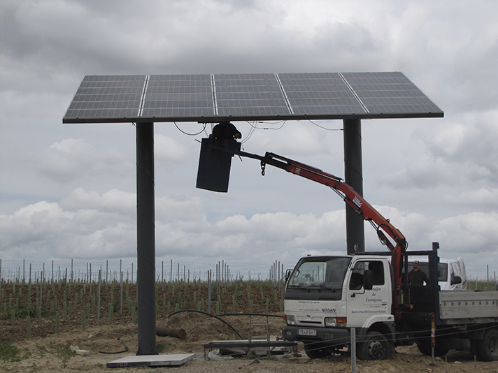 Riego solar a gran escala en Toledo