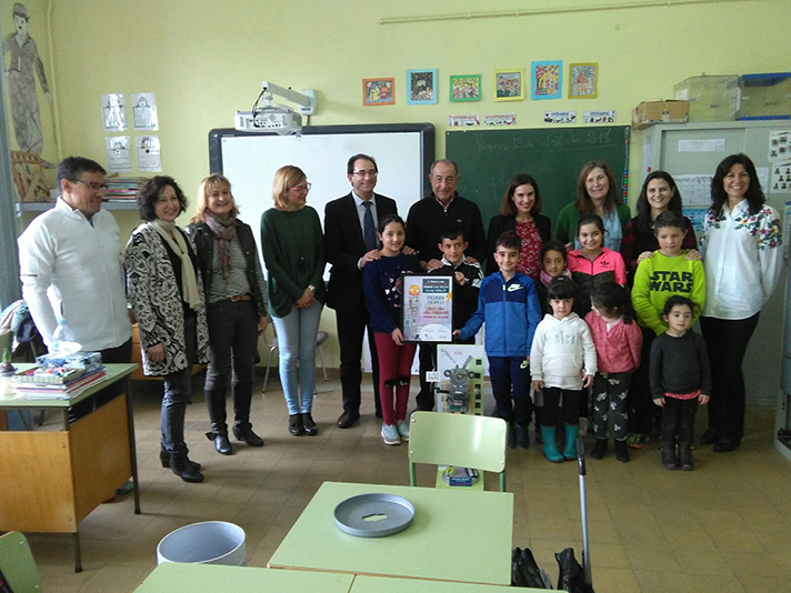 El Consorcio Provincial de Residuos de Palencia y ERP han hecho entrega del premio al Colegio Rural Agrupado de Baños de Cerrato