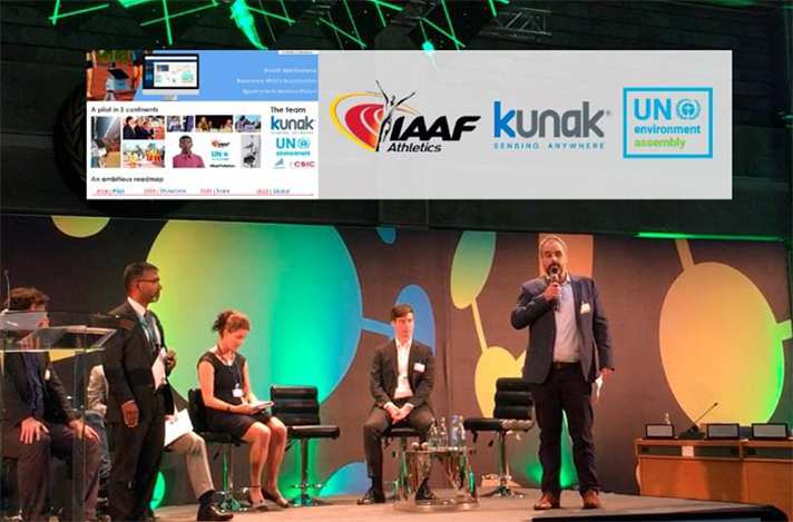 Kunak ha participado en la presentación del proyecto en el que colabora con la IAAF y el Programa de Medio Ambiente de las Naciones Unidas