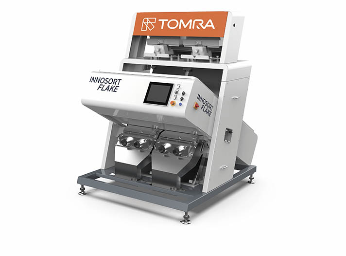 Innosort Flake de Tomra Sorting Recycling con sistema de clasificación dual basada en sensores 