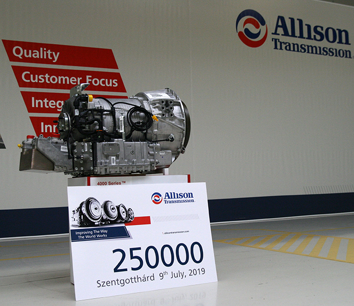 Allison Transmission Hungría ha ensamblado 250.000 cajas de cambios completamente automáticas