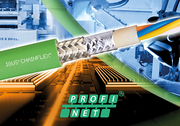 Los cables Profinet probados de la gama chainflex garantizan una transferencia de datos fiable en aplicaciones en movimiento