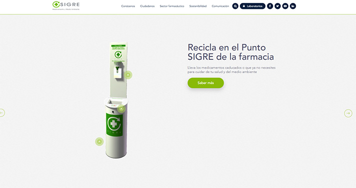 SIGRE renueva su página web corporativa con nuevos contenidos para ciudadanos y profesionales del sector farmacéutico