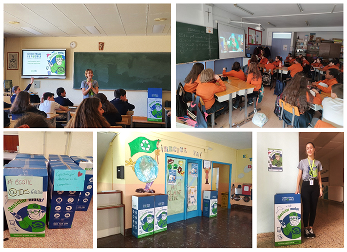 Se han desarrollado 1.193 actividades educativas sobre reciclaje y economía circular en 247 centros de Educación Primaria y Secundaria
