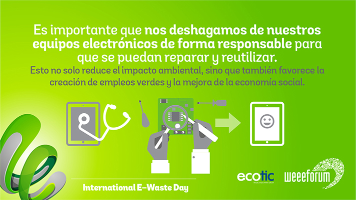 El tercer International E-Waste Day, celebrado el 14 de octubre, ha sido el que ha contado con mayor difusión hasta la fecha