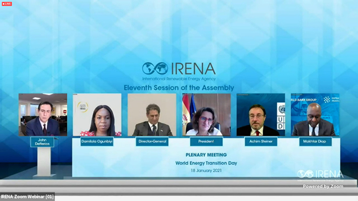 Intervención de Teresa Ribera en la XI Asamblea de la Agencia Internacional de las Energías Renovables (IRENA)