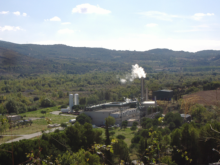 Planta de cogeneración de Neoelectra en El Grado (Huesca)