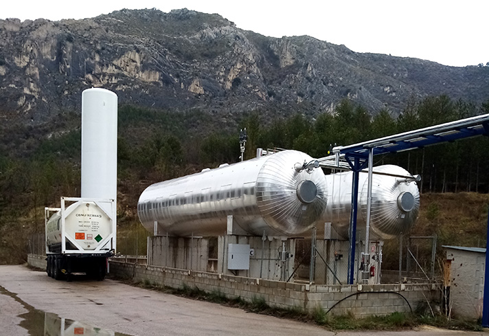 Carboneco duplica el almacenamiento de su planta de Aliaga (Teruel)