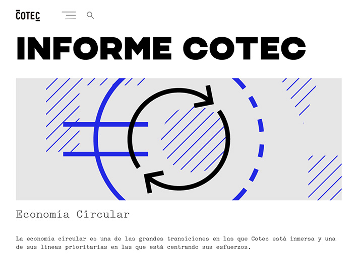 El informe ofrece datos de la situación actual de la economía circular a nivel nacional respecto a Europa