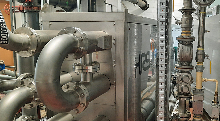 Intercambiador de calor de la Serie HRS DTI, suministrado a la Planta de Tratamiento de Aguas Residuales Prince of Wales Bay, de TasWater