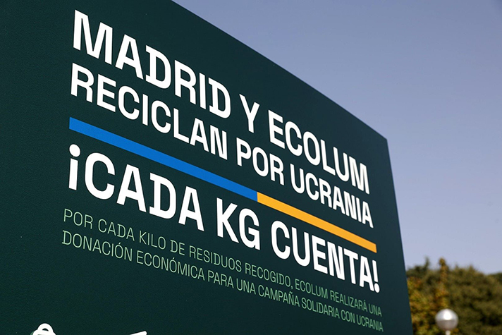 “Madrid y Ecolum reciclan por Ucrania´´ durará hasta finales de noviembre 