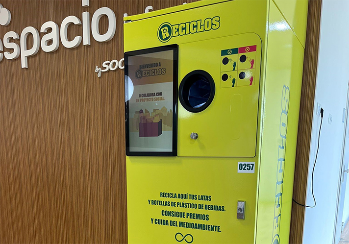 Ecoembes instala dos máquinas “RECICLOS” que permiten obtener y acumular incentivos con el reciclado