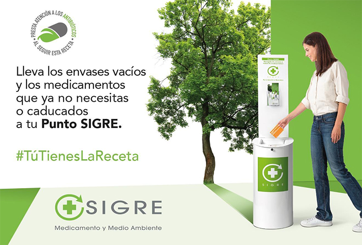 Bajo el lema “Tú tienes la receta para cuidar el planeta”, esta campaña transmite a los ciudadanos la importancia de reciclar los medicamentos 