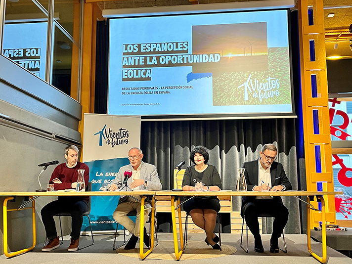 El estudio “Los españoles ante la oportunidad eólica” ha sido presentado por “Vientos de Futuro”