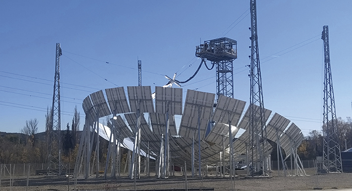 Una planta innovadora para impulsar la energía termosolar