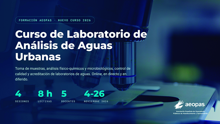 AEOPAS lanzan un curso de laboratorio de análisis de aguas urbanas