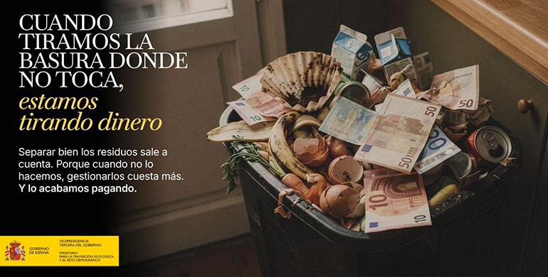 El MITECO pone el foco en el coste económico de no separar correctamente los residuos