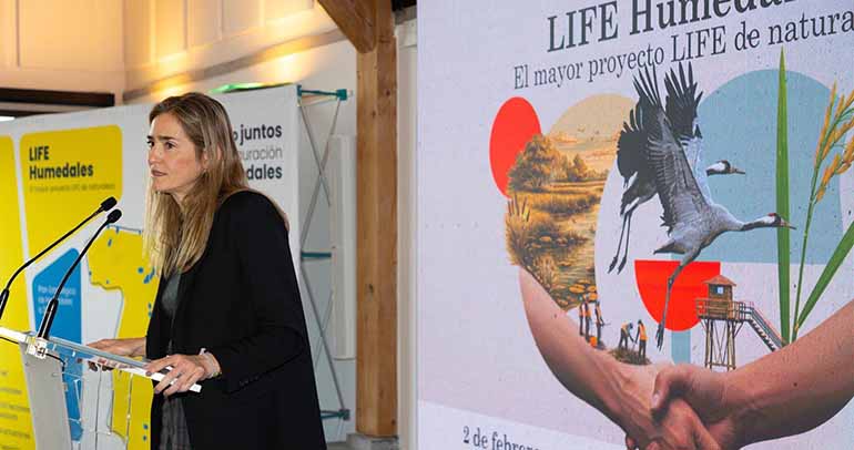 España lanza el mayor proyecto LIFE de la historia para restaurar humedales y proteger la biodiversidad