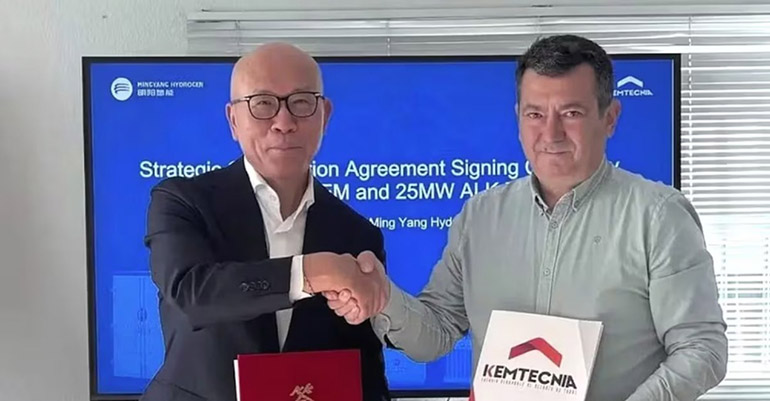 Ming Yang y Kemtecnia impulsan en España un hito tecnológico en hidrógeno verde