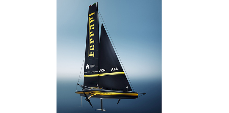 ABB une fuerzas con Ferrari Hypersail para llevar la corriente continua a nuevos horizontes