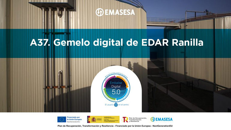 El gemelo digital de EDAR Ranilla, uno de los primeros proyectos de gemelo digital de España en el ámbito de la depuración