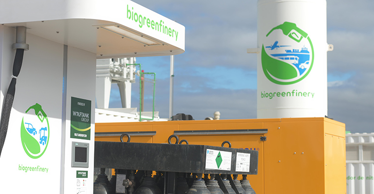 La biorrefinería experimental Biogreenfinery, única en nuestro país y de referencia a nivel europeo, sitúa a Canarias a la cabeza de la descarbonización del sector del transporte