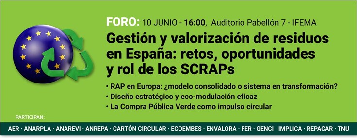 El futuro de la economía circular y los SCRAP, a debate en SRR 2026