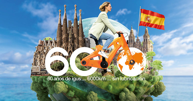 igus recorre España con su bicicleta de plástico reciclado 