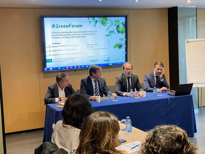 Se celebra un nuevo #GreenForum, junto a FECE y ACEMA, centrado en el impulso de los puntos de venta de electrodomésticos a la economía circular