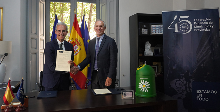 FEMP y Ecovidrio renuevan su alianza para impulsar el reciclaje de vidrio en los municipios