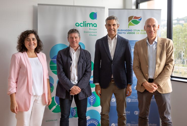 Ihobe y el clúster de medioambiente Aclima renuevan su compromiso para avanzar hacia una economía baja en carbono