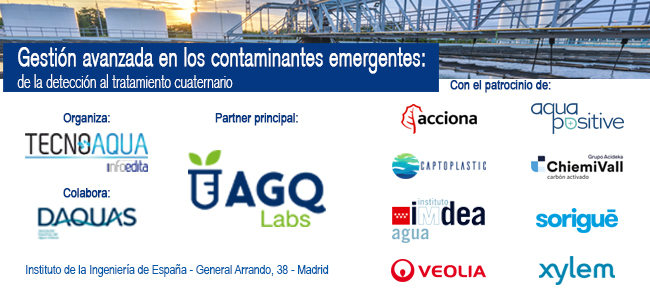 Tecnoaqua convoca la jornada técnica de referencia sobre contaminantes emergentes y la Directiva TARU: detección, monitorización y tratamiento cuaternario en EDAR