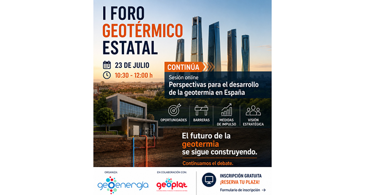 Geoenergía analiza los retos para impulsar la geotermia en España